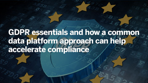 GDPR essentials and how a common data platform approach can help accelerate compliance